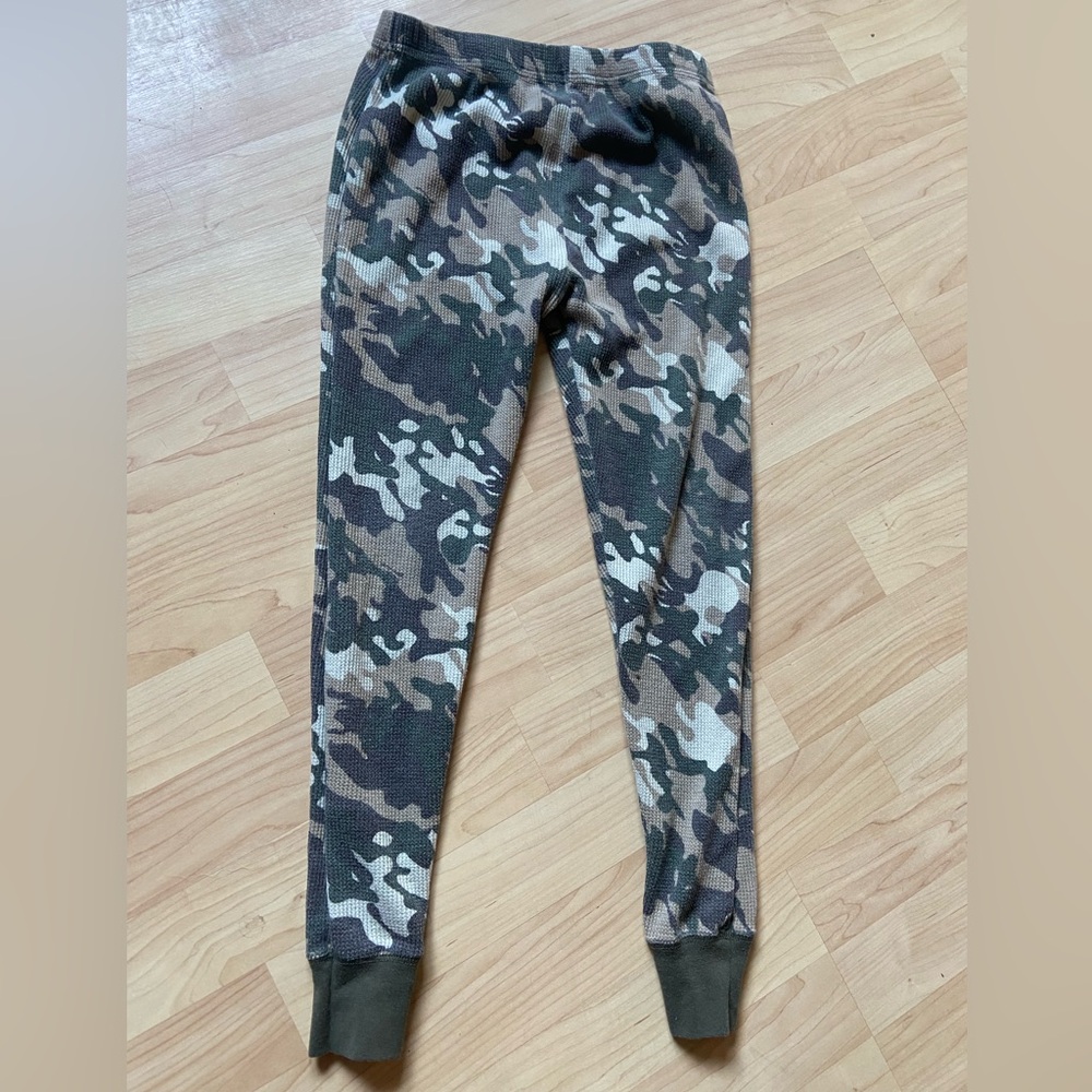 Kids Terramar Camouflage Thermal Pants Leggings Size Medium